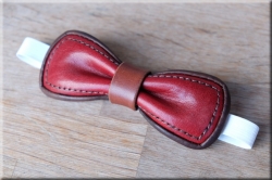 LK leather bow tie