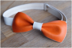 LK leather bow tie