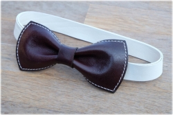 LK leather bow tie - kopie