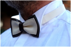 LK leather bow tie - kopie