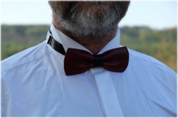 LK leather bow tie