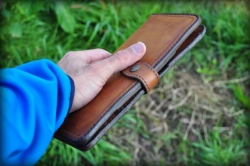 LK Kožená peněženka velká hnědá