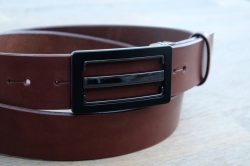 Formal leather belt brown no. 3 - kopie - kopie