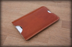 LK leather case iPhone brown