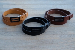 Formal leather belt brown no. 3 - kopie