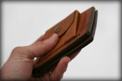 LK Kožená peněženka klasická světlá