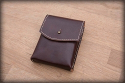 LK  leather belt carrying case brown