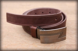 Formal leather belt black no. 2 - kopie