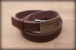 Formal leather belt black no. 2 - kopie