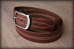 Quilted leather belt ŠEDÁK - kopie