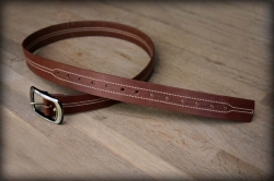 Quilted leather belt ŠEDÁK - kopie