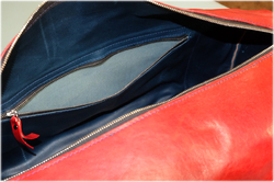 LK leather shoulder bag red colour - kopie