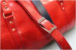 LK leather shoulder bag red colour - kopie