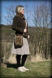 LK leather handbag medium size